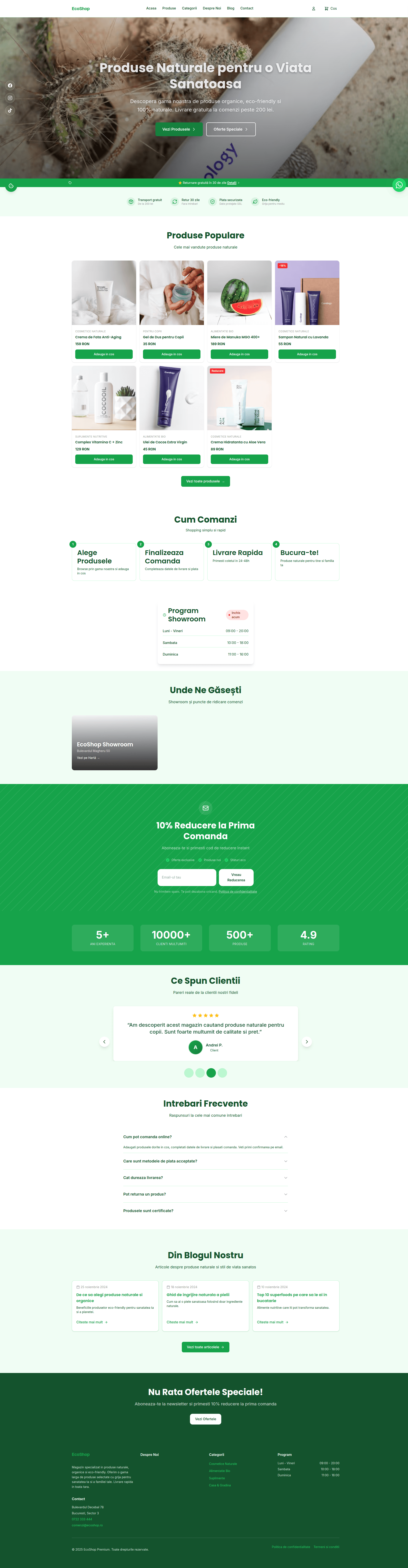 EcoShop Premium - Website magazin online