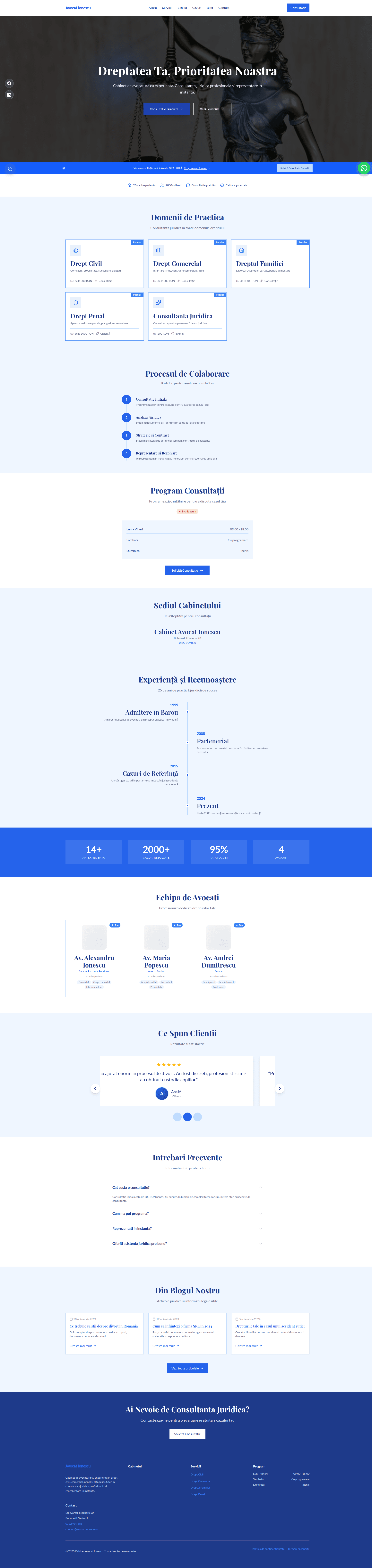 Cabinet Avocat Ionescu - Website juridic