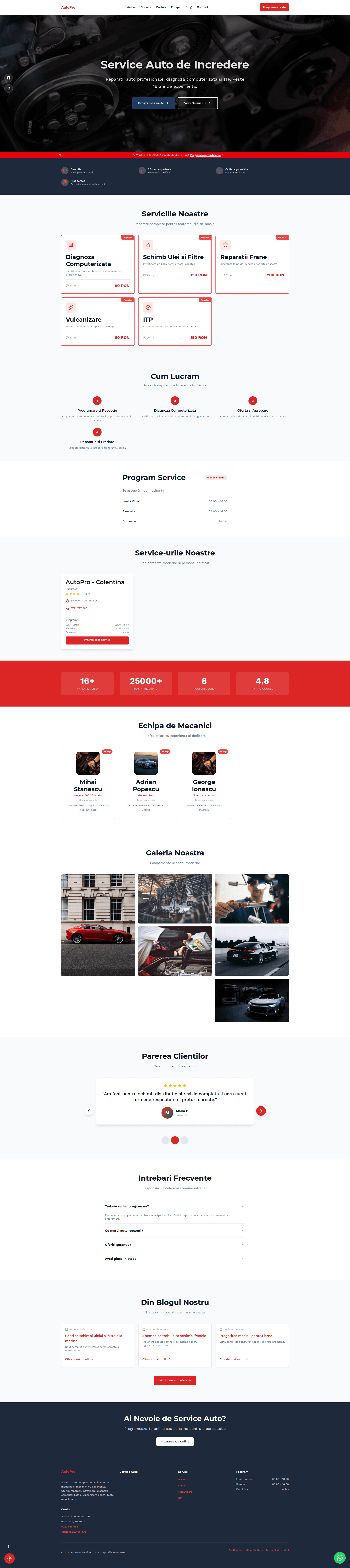 AutoPro Service - Website service auto